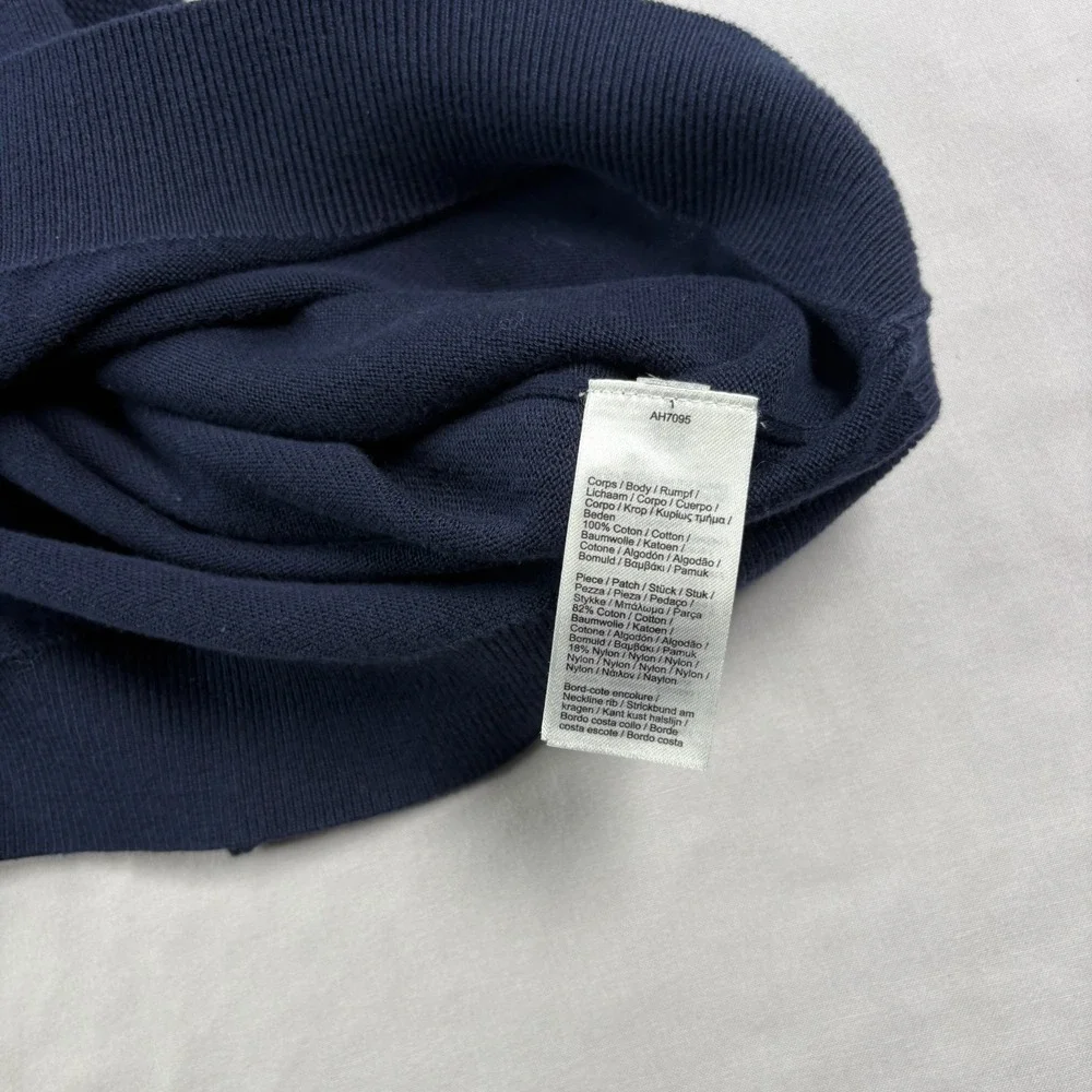 Lacoste Sweater Mens 4XL Blue V-Neck Pullover‎ Slim Fit Stretch